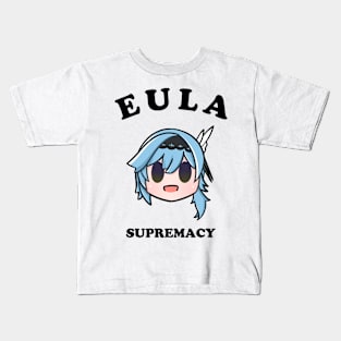 Genshin impact Eula supremacy typography Kids T-Shirt